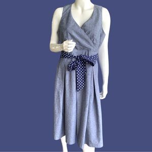 R B COLLECTION COTTON DENIM DRESS. WOMEN’S SIZE 16